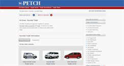 Desktop Screenshot of hyundai-trajet.sgpetch.co.uk