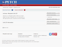 Tablet Screenshot of mitsubishi-colt-czt.sgpetch.co.uk