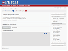 Tablet Screenshot of peugeot-407.sgpetch.co.uk